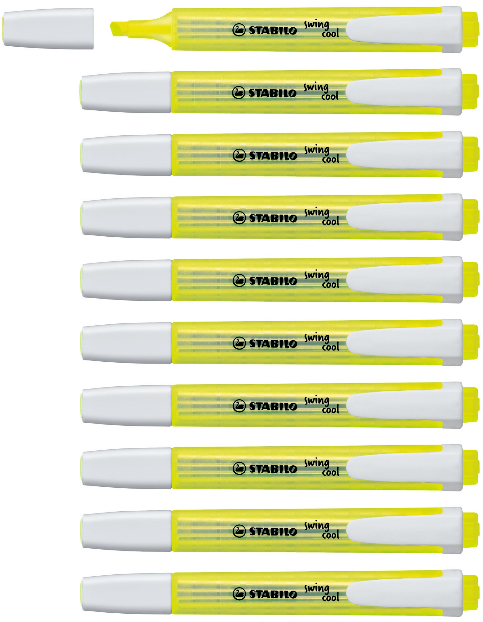 STABILO Swing Cool highlighter box of 10pcs Yellow - _MS, ECTL-AUG23, ECTL-HOTBUY60, HIGHLIGHTER, STABILO