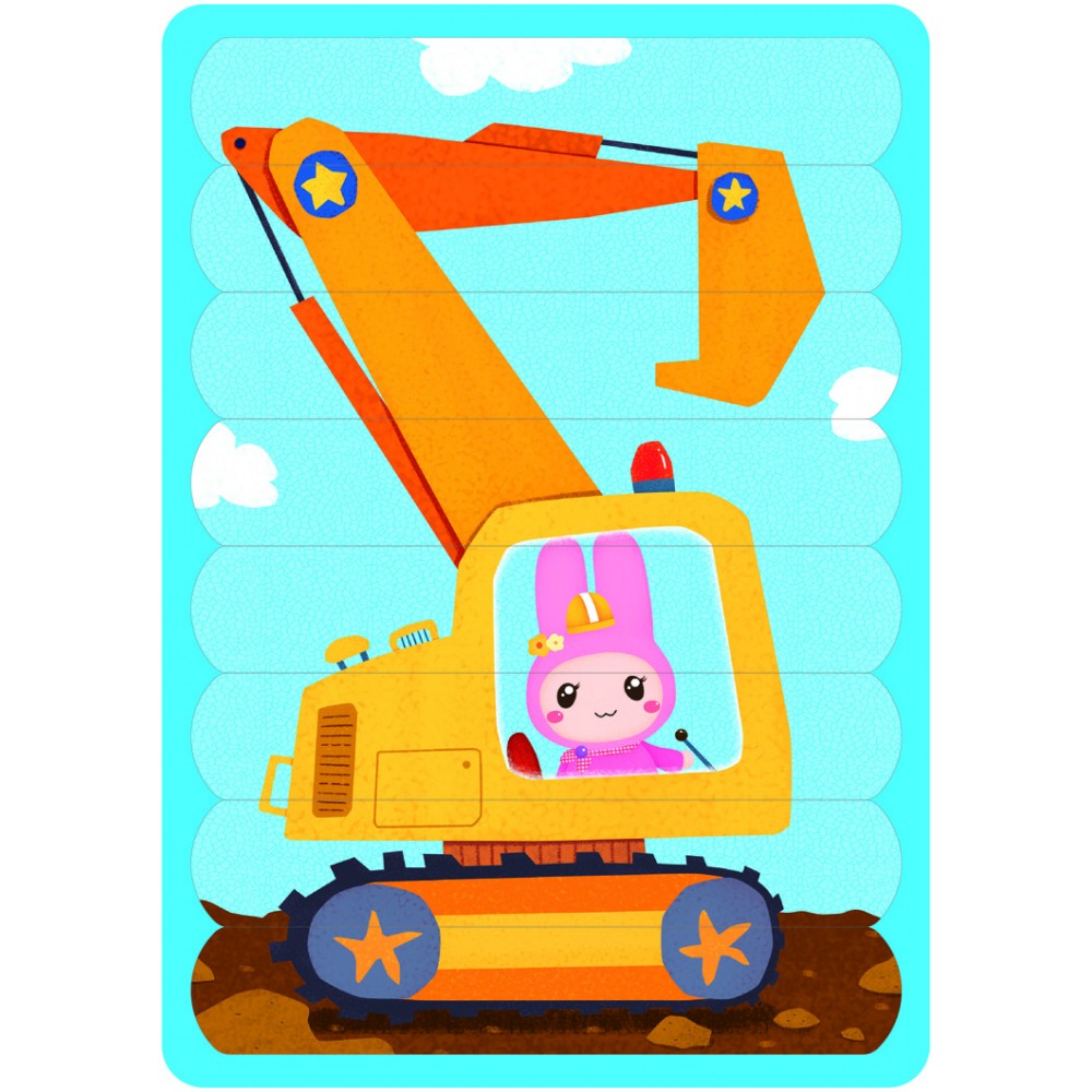 忍者兔Super棒拼图:交通工具