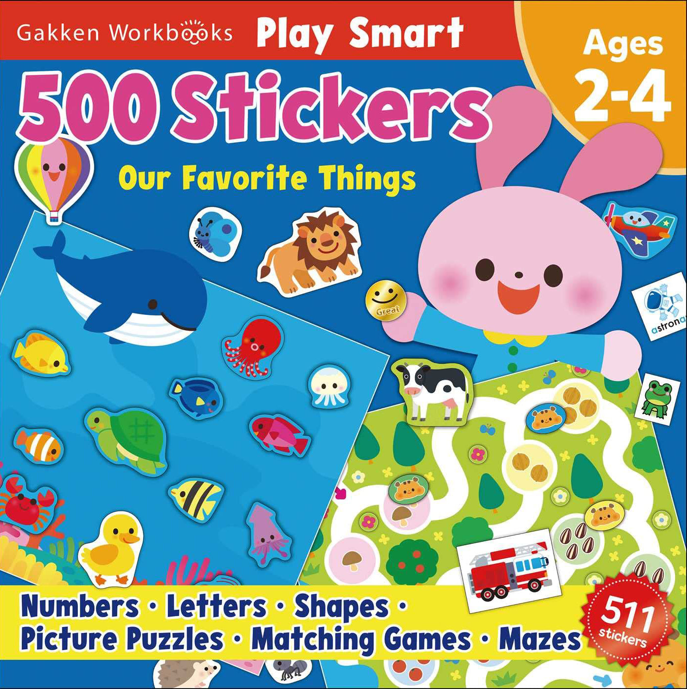 PLAYSMART 500 STICKERS ALL OUR FAVORITE THINGS