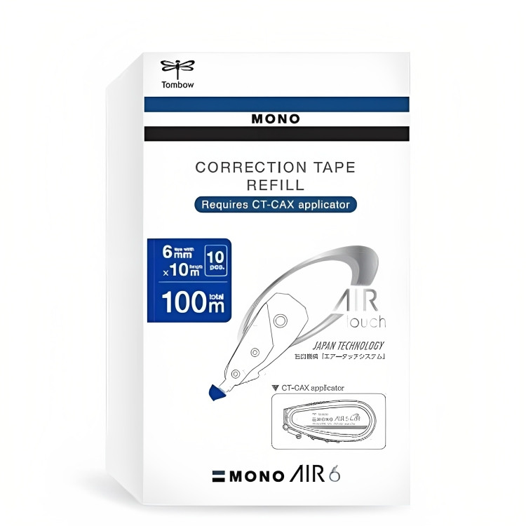 TOMBOW Mono Air Correction 6mm Tape Refill Box 10pcs - _MS, CORRECTION TAPE, TOMBOW