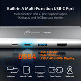J5CREATE USB4 TO 10G DUAL MULTI-PORT ADP(5IN1)