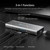 J5CREATE USB4 TO 10G DUAL MULTI-PORT ADP(5IN1)