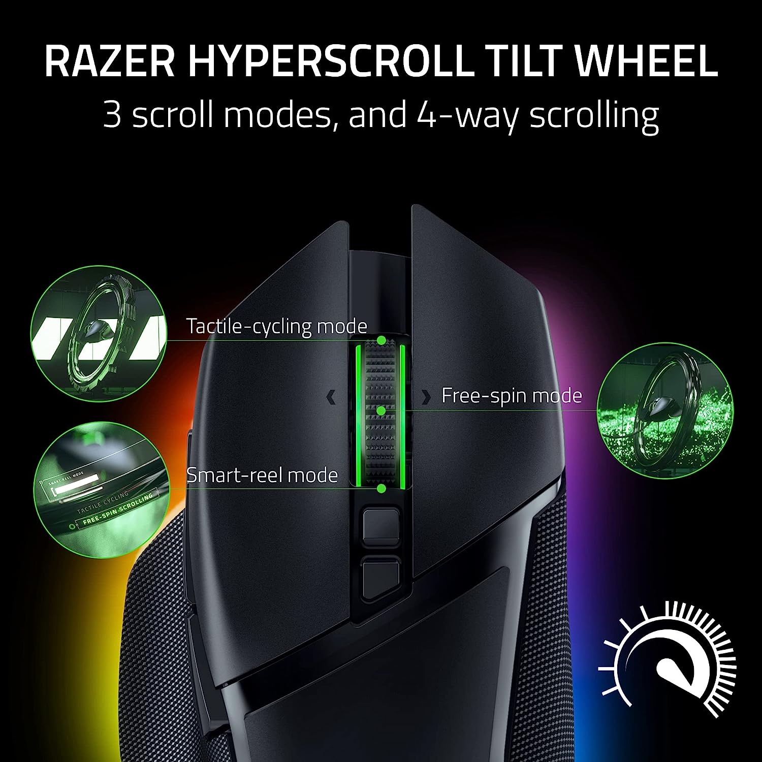 Razer Basilisk V3 X HyperSpeed Wireless Gaming Mouse - Black