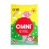 OMNI 12 Colours Giant Crayon - _MS, ART & CRAFT, JULY NEW, OMNI