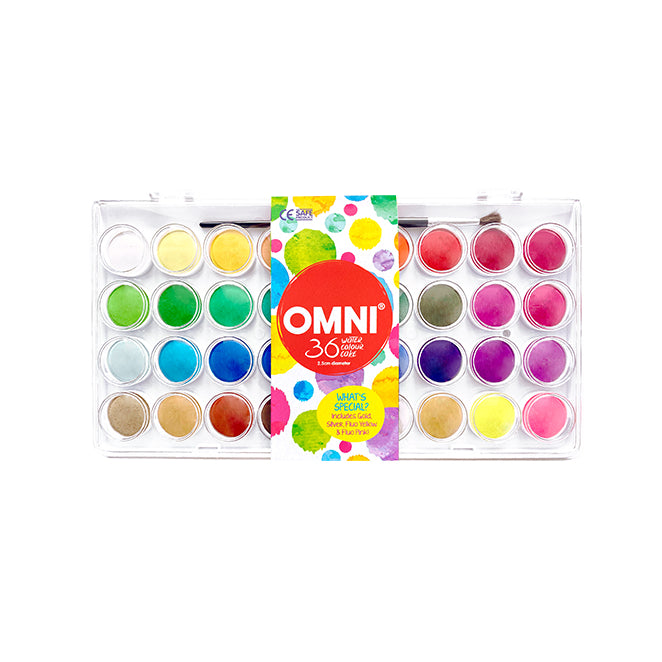 OMNI 18 Water Colour Cake Paint - _MS, ART & CRAFT, JULY NEW, OMNI