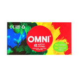 OMNI 12 Colours Acrylic Paint Set - _MS, ART & CRAFT, JULY NEW, OMNI