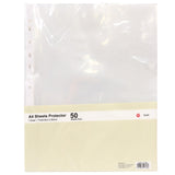 POP BAZIC A4 Clear Sheet Protector 50 Sheets 0.08mm