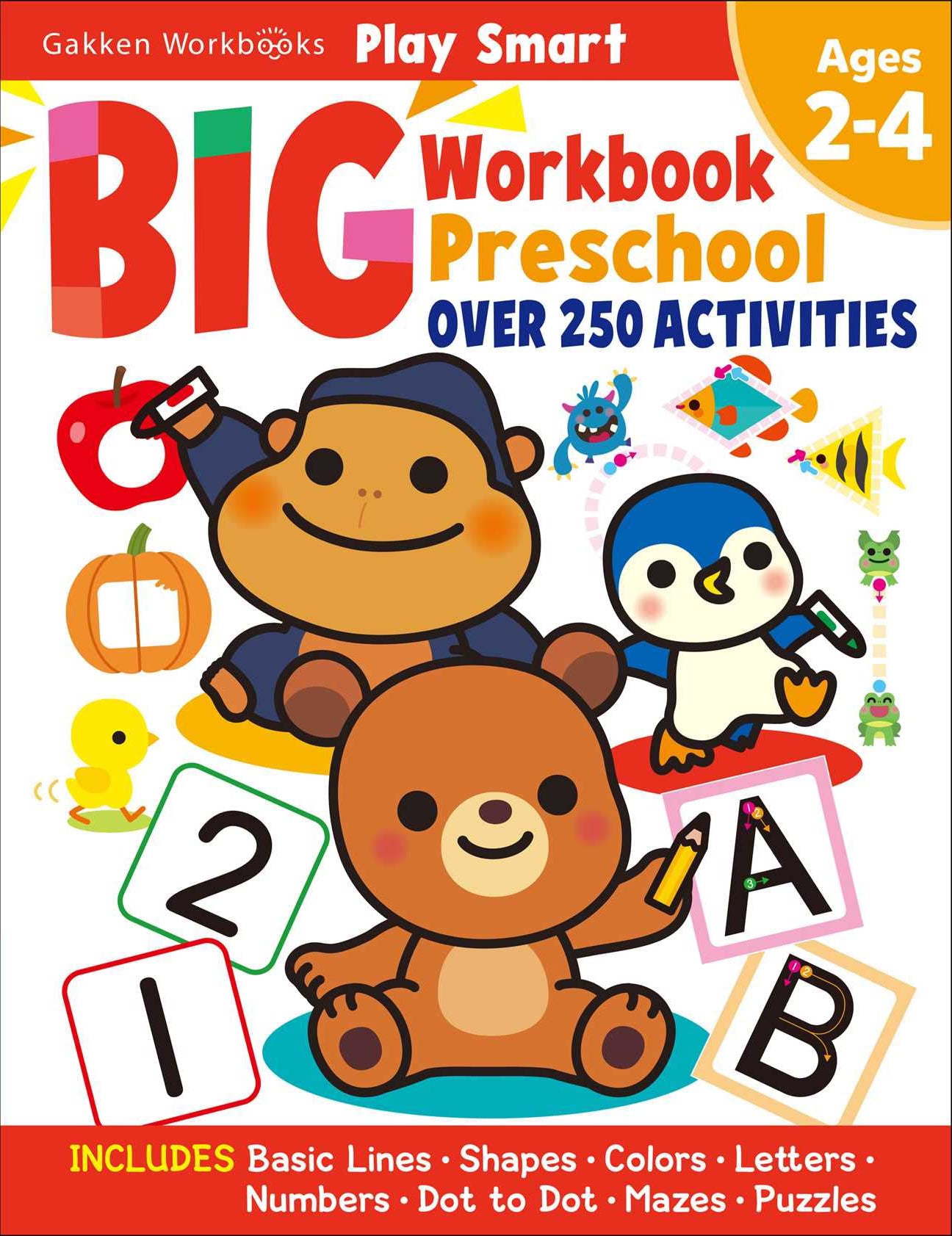 PLAY SMART Big Workbook Preschool 2-4 - _MS, EDUCATIONAL PUBLISHING HOUSE, PLAYSMART, PRESCHOOL