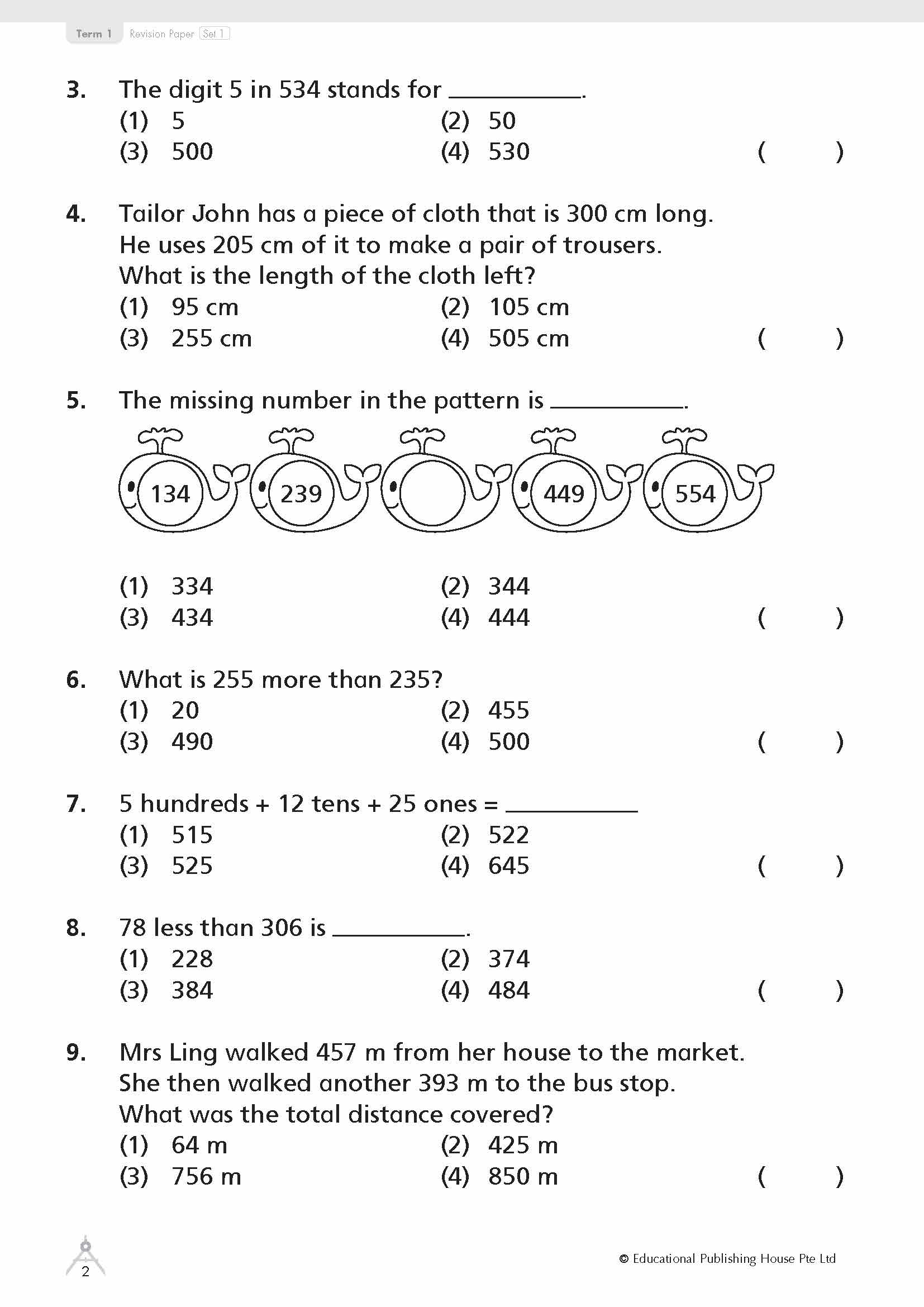 Primary 2 Mathematics Revision Papers