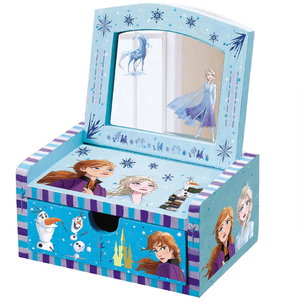 DISNEY FROZEN II Design Your Own Wooden Mirror Chest - 4M, _MS, crystal, ECTL-AUG23, ECTL-MNM30, TOYS & GAMES