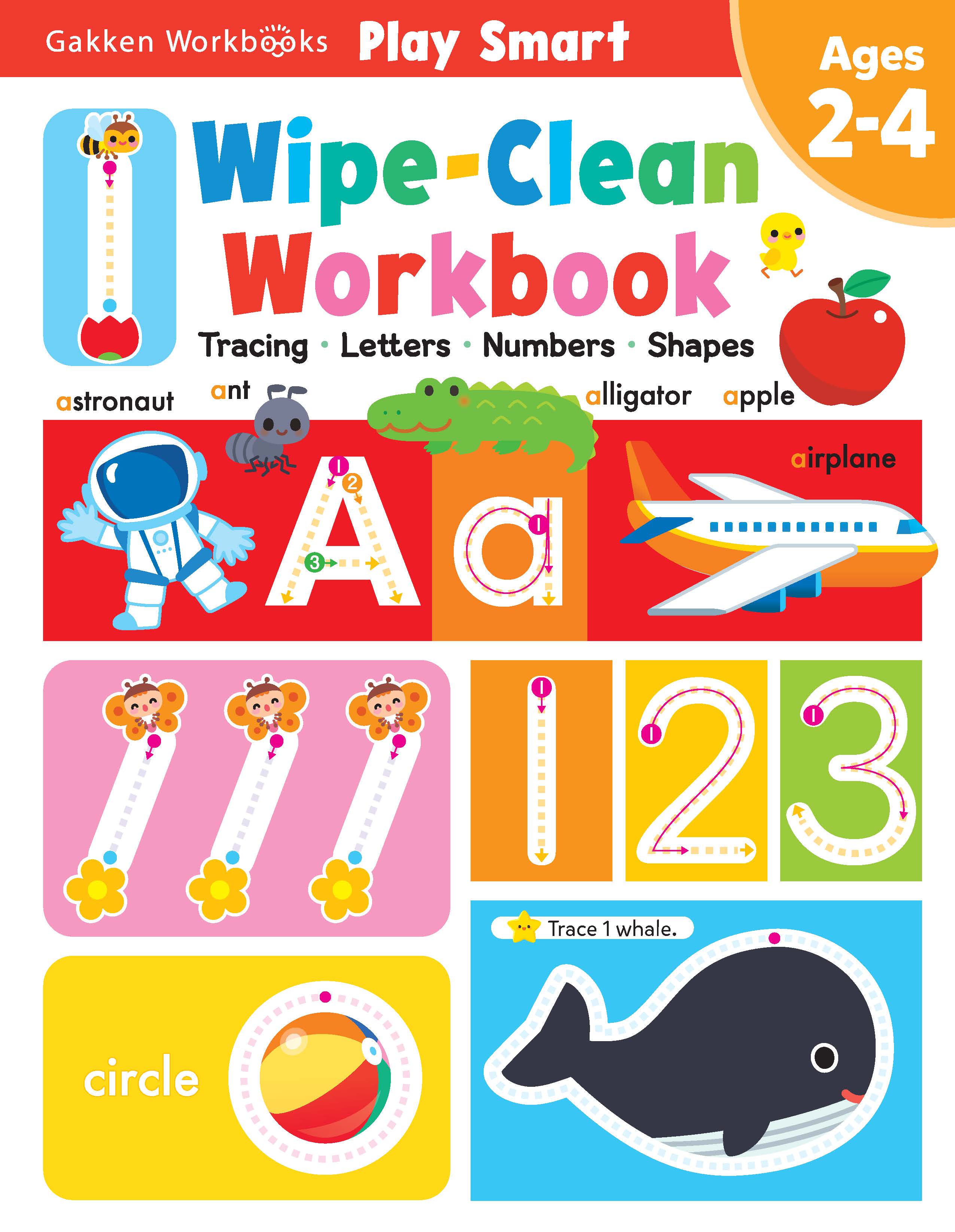 PLAY SMART Wipe-Clean Workbook 2-4