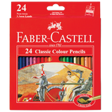FABER-CASTELL Classic Colour Pencils 24 Colours - _MS, ART & CRAFT, ECT2ND, ECTL-10DEAL, ECTL-20OFF, ECTL-HOTBUY70, ECTL-OCT23, FABER-CASTELL
