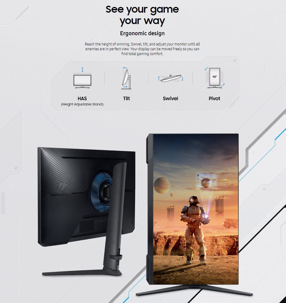 SAMSUNG Odyssey G3 24" Gaming Monitor LS24AG320NEXXS - MONITOR, SALE, SAMSUNG