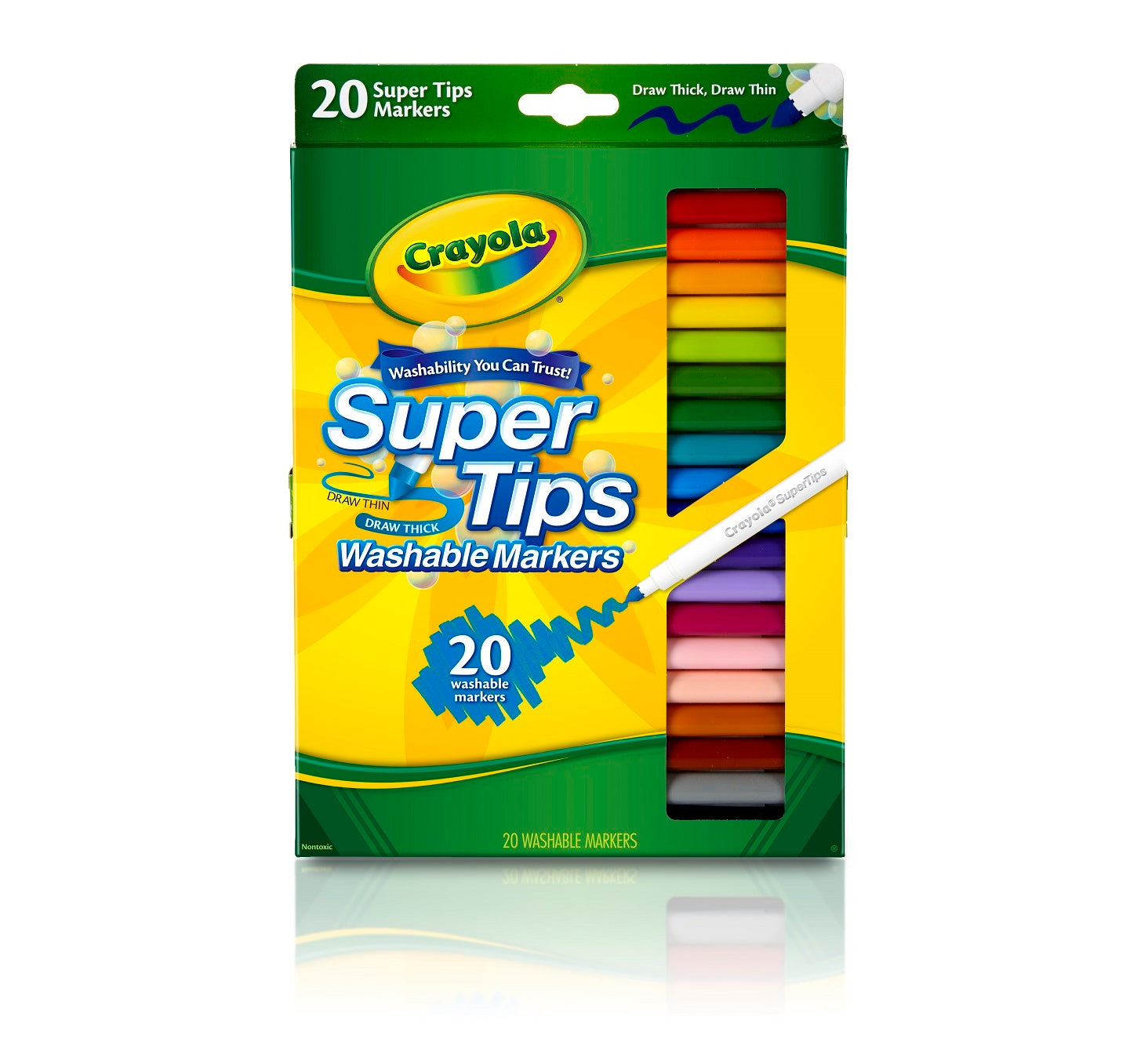 CRAYOLA Super Tips 20 Colour Washable Marker - ART & CRAFT, CRAYOLA, JULY NEW, SALE