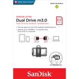 SANDISK Ultra Dual Drive USB3.0 OTG M3 32GB/64GB/128GB/256GB - SDDD3 - DATA STORAGE, EXTERNAL DISK, FLASH DRIVE, GIT, SALE, SANDISK, TRAVEL_ESSENTIALS