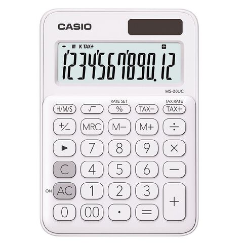 CASIO 12digits Mini Desk Colorful Calculator / Office Stationery / Equipment - _MS, CALCULATOR, CASIO, ELECTRONIC GOODS, PINK