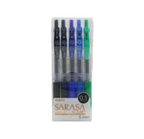 ZEBRA Sarasa Clip Gel Ink Pen 0.5mm - 5 Colour Set