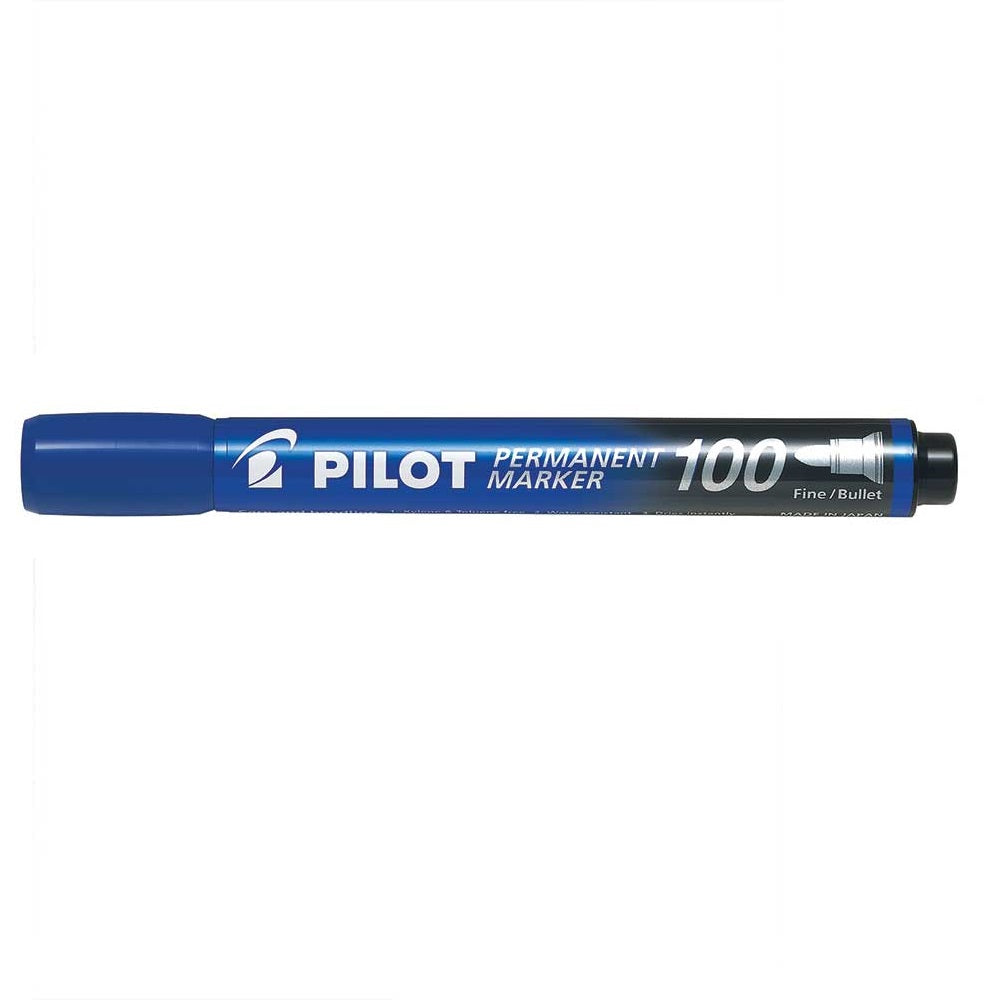 PILOT Permanent Marker SCA100 Bullet Tip Blue (Box of 12pcs) - _MS, DONE, ECTL-10DEAL, ECTL-AUG23, MARKER, PILOT