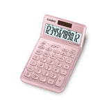 CASIO 12Digits Compact Desk Stylish Calculator With Tilt Display - _MS, CALCULATOR, CASIO, ELECTRONIC GOODS, PINK
