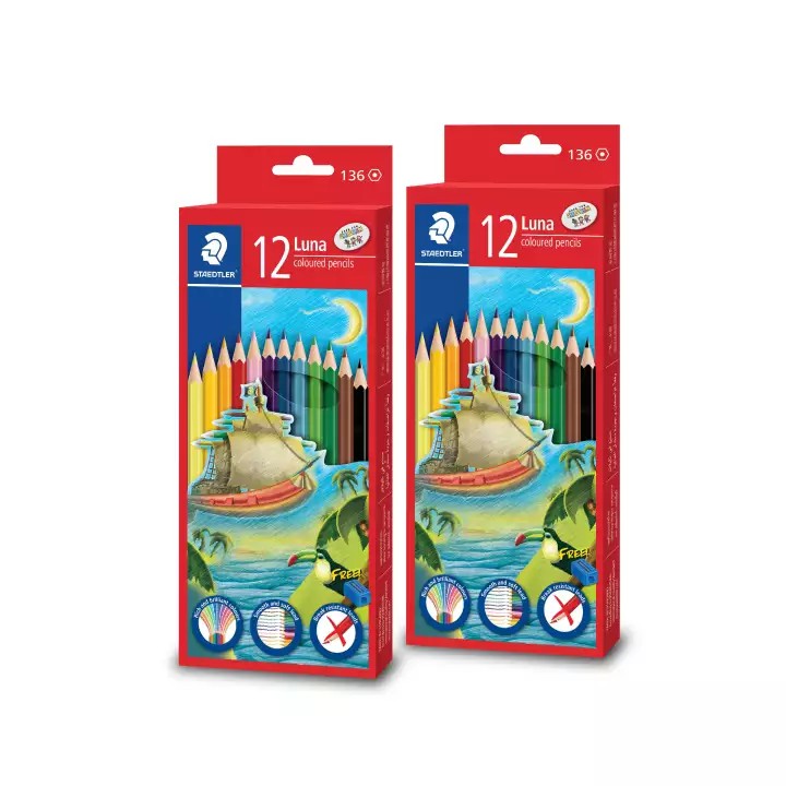 STAEDTLER Luna Colour Pencil 12 Colors - 2 Pack - _MS, ART & CRAFT, ECTL-AUG23, ECTL-HOTBUY60, PAPER, STAEDTLER