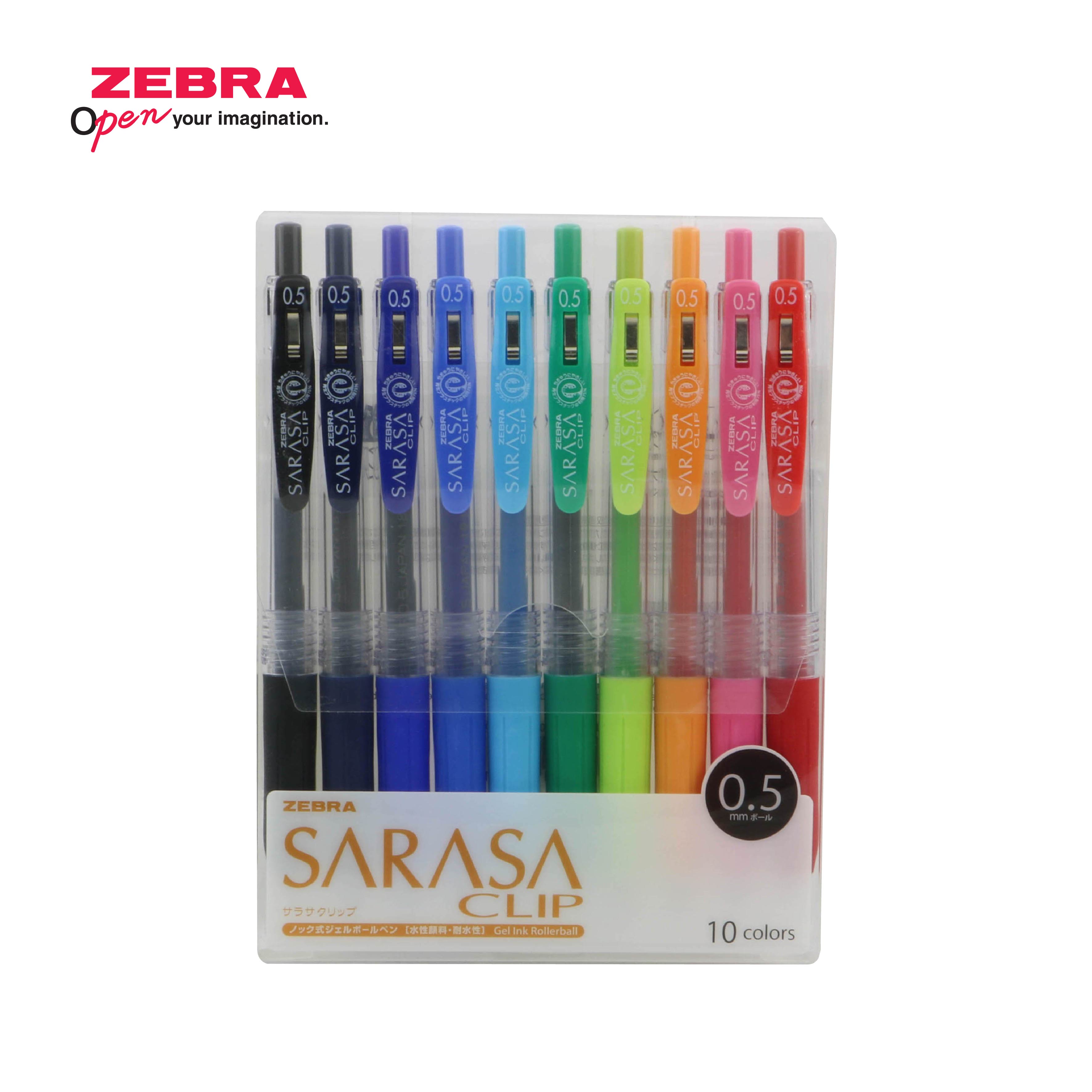 ZEBRA Sarasa Clip Gel Ink Pen 0.5mm - 5 Colour Set – POPULAR