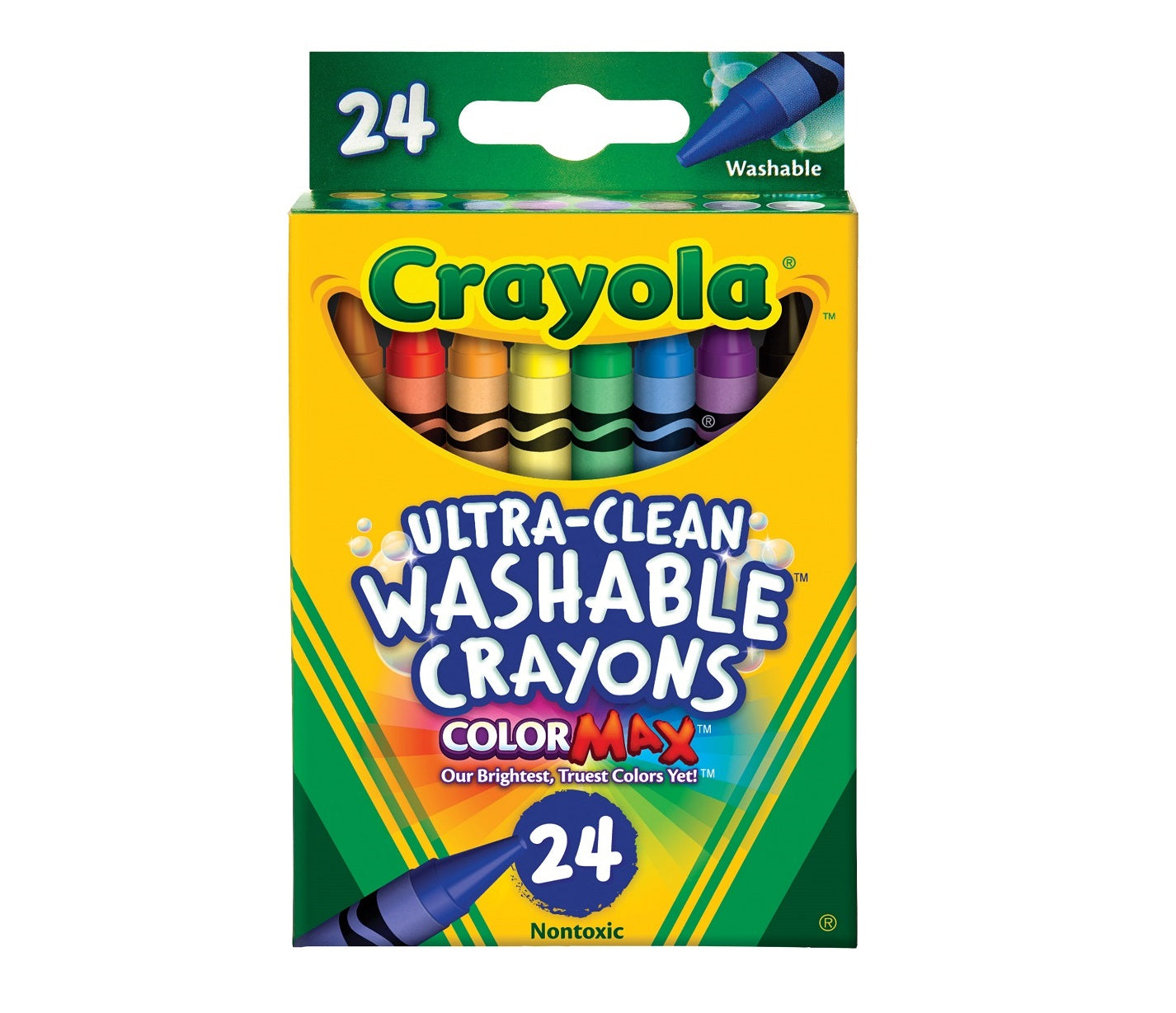 CRAYOLA 24 Colour Ultra Clean Washable Crayons - ART & CRAFT, CRAYOLA, JULY NEW, SALE
