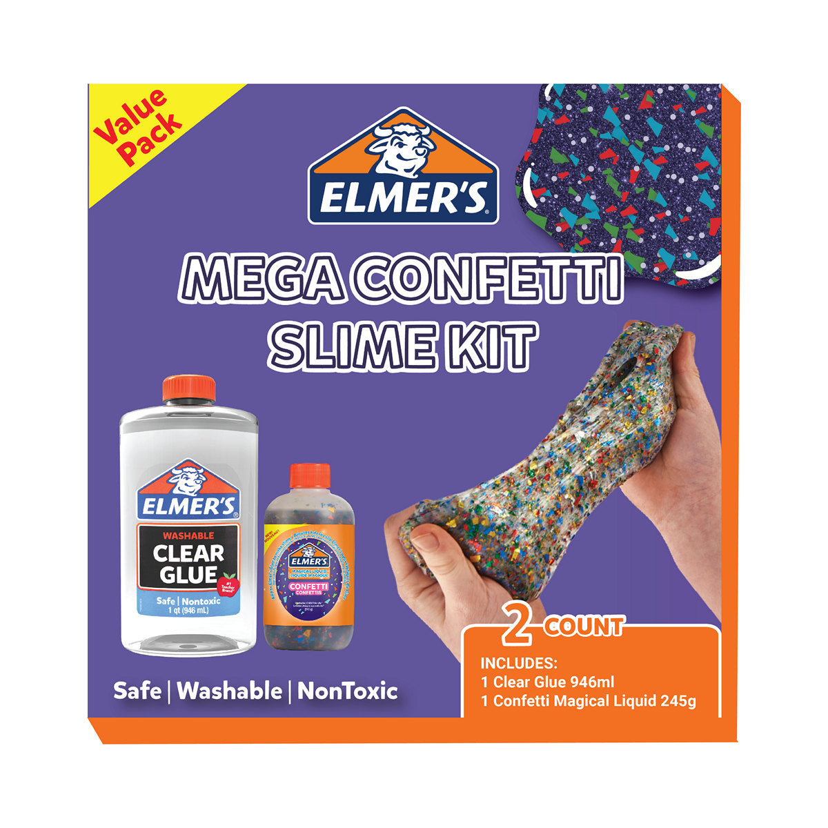 Elmers Mega Confetti Slime Kit - ART & CRAFT, Art Needs, ELMERS, SALE