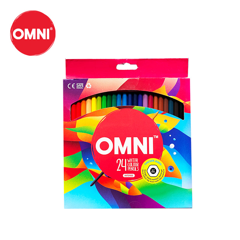 OMNI 24 Intense Water Soluble Colour Pencils - ART & CRAFT, JULY NEW, OMNI, SALE