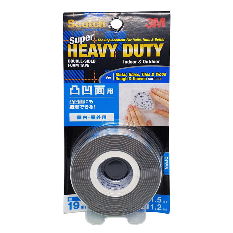 3M Scotch Heavy Duty Rough Surfaces Mounting Tape KH19 - 3M, SALE, STAT OTHER