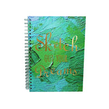 POP ARTZ Hard Cover Spiral Sketch Book A4 125 Gsm Green - 60 Sheets