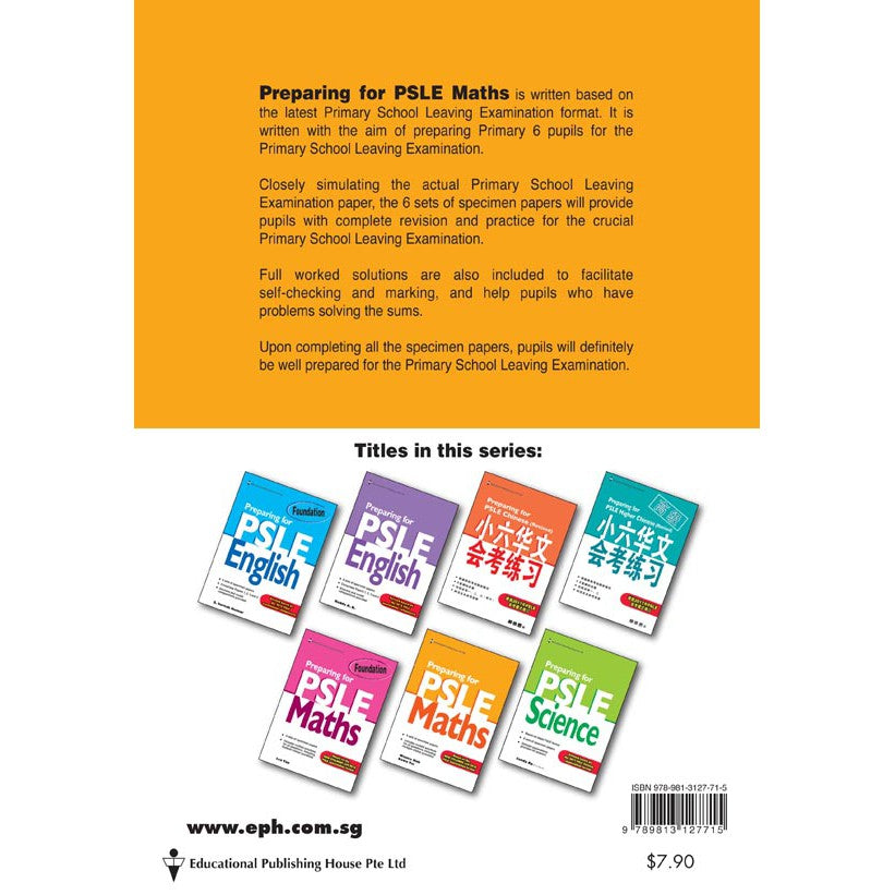 PSLE Preparing For PSLE Mathematics - _MS, ACE YOUR PSLE, EDUCATIONAL PUBLISHING HOUSE, INTERMEDIATE, MATHS, PRIMARY 6, PSLE
