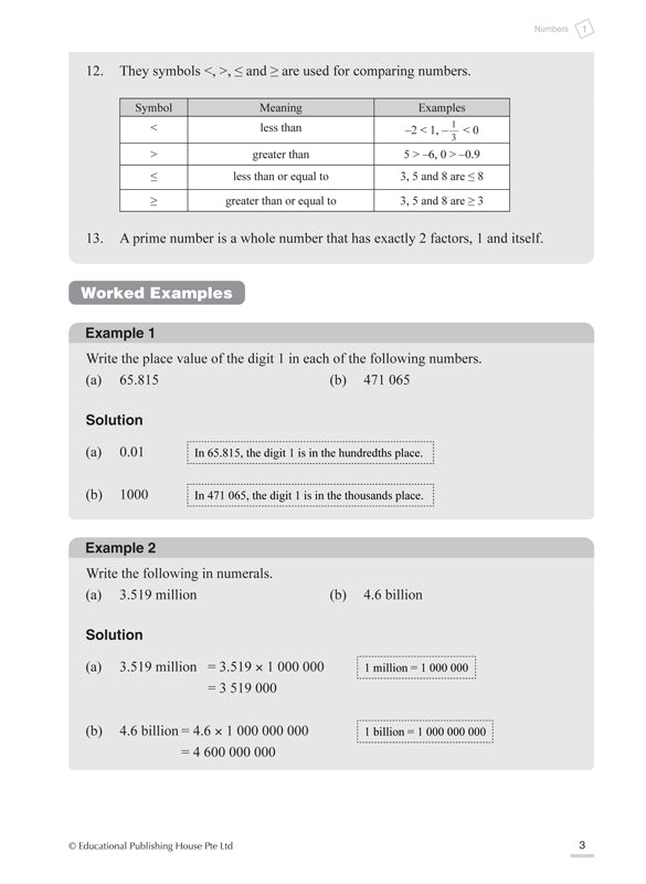 Secondary 1(NT) Mathematics Topical Revision