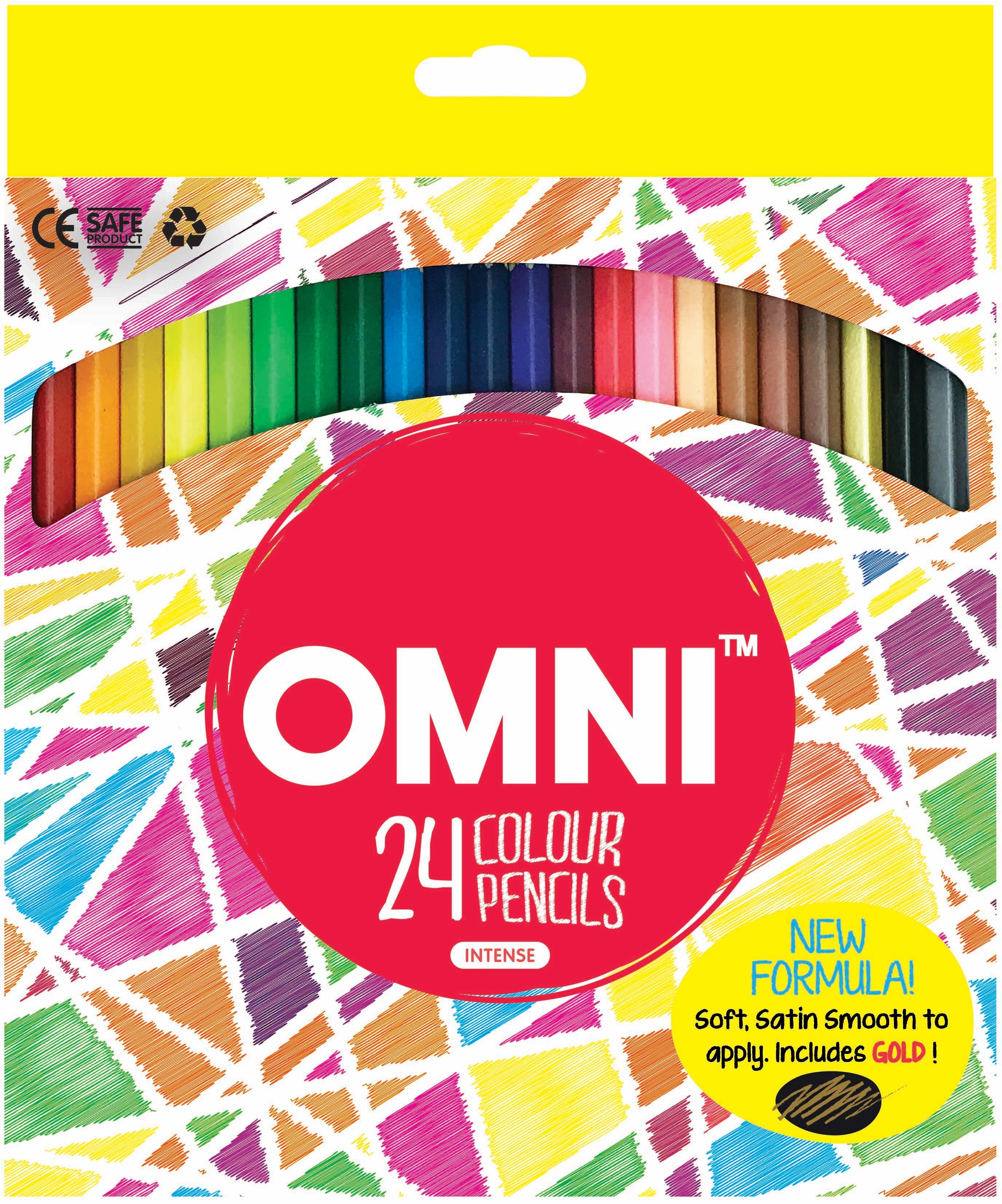 OMNI 24 Intense Colour Pencils with Gold - ART & CRAFT, JULY NEW, OMNI, SALE