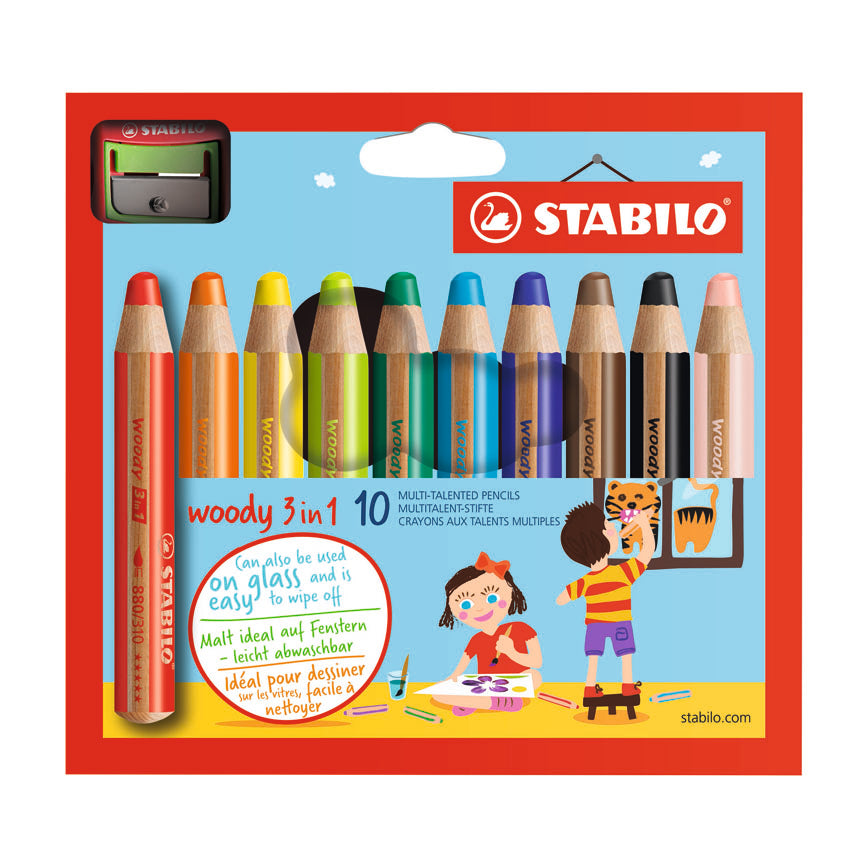 STABILO Woody 3 In 1 Coloured Pencil - _MS, ART & CRAFT, STABILO