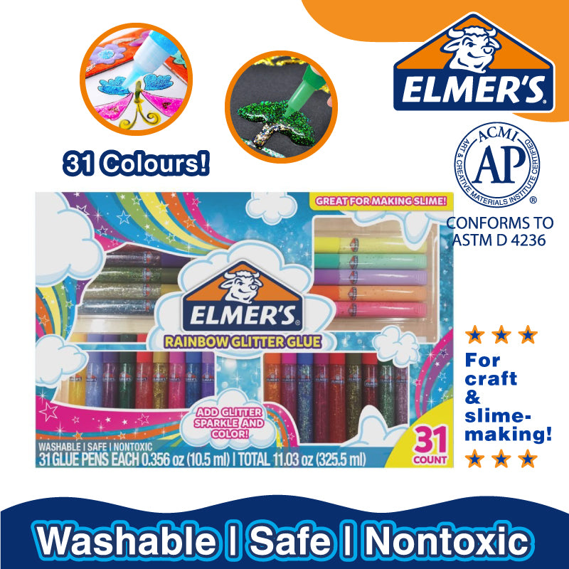 ELMERS 3D Glue Pens Rainbow Glitter - ART & CRAFT, ELMERS, SALE