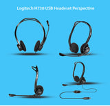Logitech H370 USB Computer Headset with Inline Audio Control Noise Canceling Microphone Mic - GIT, HEADPHONE W/MIC, LOGITECH, SALE