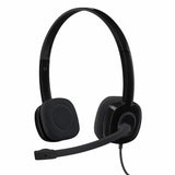 Logitech H151 Stereo Headphones with 3.5mm Jack and  Noise-Cancelling Mic